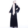 Middle East sequin stitching cardigan Muslim women chiffon jacket with long sleeves