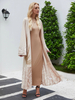 New Fashion Beaded Car Flower Stitching Cardigan Robe Islamic Dubai Muslim Abaya