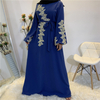 Cross-border Exclusively for Middle Eastern Arab Women's Fashion Lace And Beaded Muslim Dress