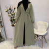 Middle Eastern Muslim New Fashion Lace Dubai Arab Cardigan Robe