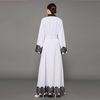 Large Size New Fashion Robe Cardigan Long Skirt MuslimAbayaKimono Gray Dubai Hot Sale