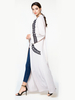 Muslim Abaya Arab Turkey Hot Sale Spot Fashion Cardigan Printed Robe Long Skirt