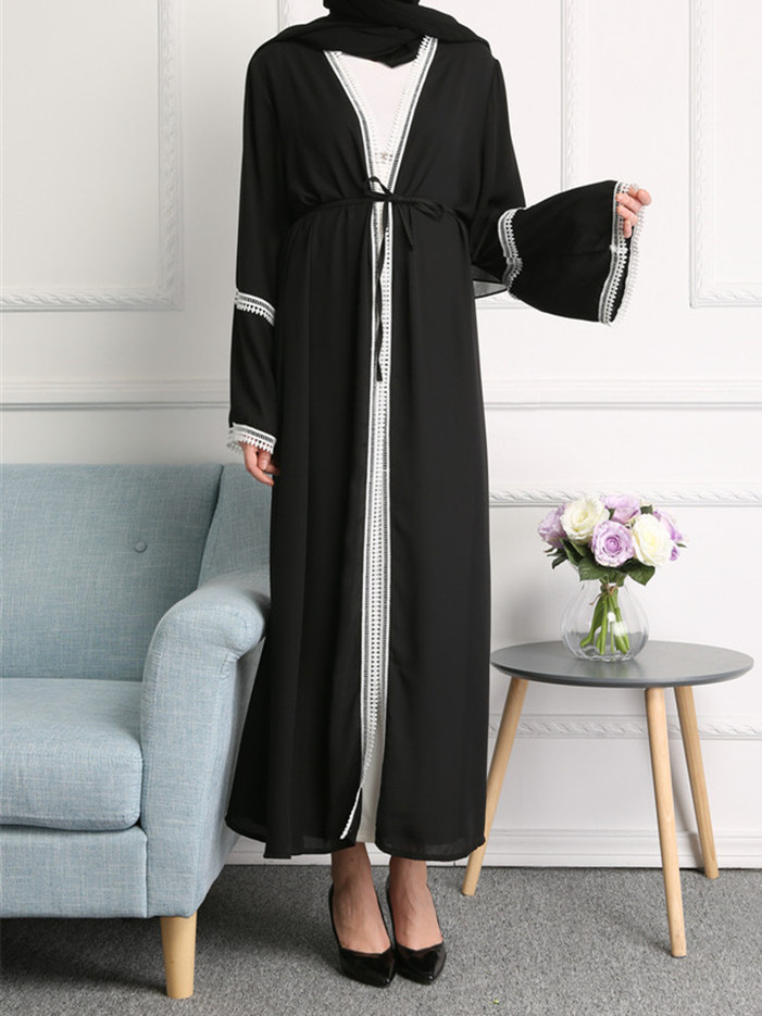 New Modest Fashion Elegant Arabic Muslim Dubai Maxi Dresses Islamic Abaya