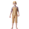 Fashion Girl Sportswear 3 Pieces Islamic Clothing Modest Muslim Fabric Full Cover Swimwear Kids 2021 Swimwear Swimsuit Burkini