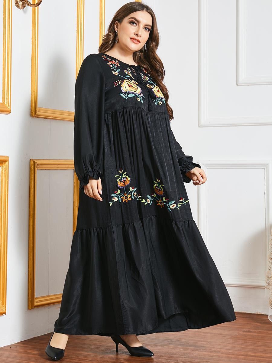  Dubai Muslim Dresses Women Vetements Kaftan Fashion Turkish Borka Burqa Cotton Turkish Fabric Burka Modest Femme Musulmane Hijabi Islamic Clothing Maxi Dress Abaya