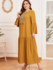  Islamic Clothing Fabric Modest Turkish Fashion Hijabi Burqa Vetements Kaftan Turkish Muslim Dresses Women Femme Musulmane Burka Dubai Borka Cotton Maxi Dress Abaya