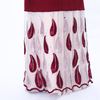Summer Fashion Woven Embroidery Silver Silk Leaf Mesh Outer Lace-up Muslim Women's Cardigan Kimono Cross-border
