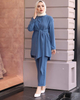  Top Dubai 2pieces Burka Maxi Modest Pants Two Piece Islamic Clothing Prayer Suit Kurti Printing 2022 Thobe Women Muslim Blouse Set