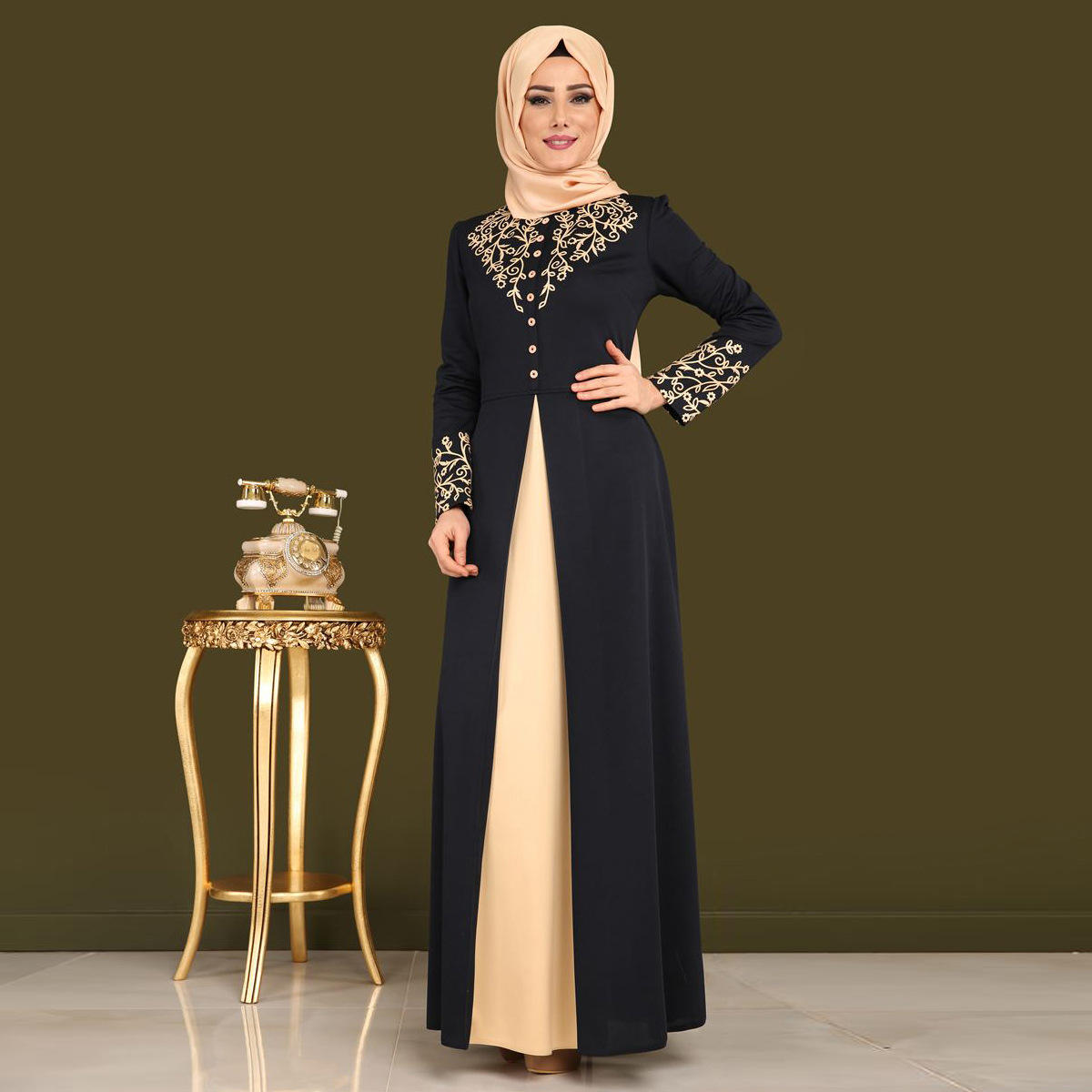 2022 2022 Muslim Bronzing Dress 2022 Muslim Bronzing Dress