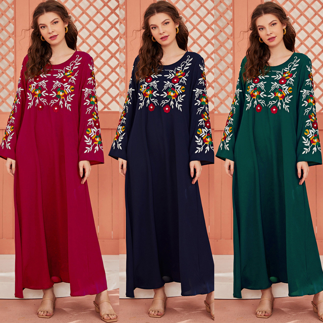  Arabic Burqa Islamic Clothing Modest Prayer Jilbab 2022 Burka Muslim Modern Plus Size Thobe Women Jalabiya Kaftan Dubai Maxi Dress Abaya