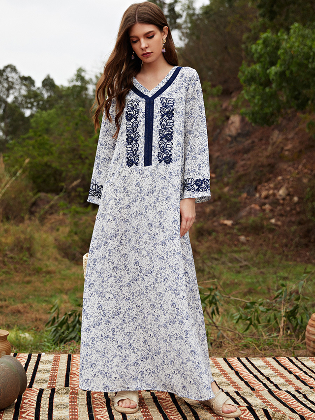  Fashion Modern Plus Size Jalabiya Thobe Modest 2022 Burqa Kaftan Women Lady Burka Arabic Jilbab Muslim Dubai Islamic Clothing Maxi Dress Abaya
