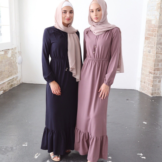 Islamic Dubai Casual New Design Women Salwar Kameez Wholesale Muslim Robe Abaya