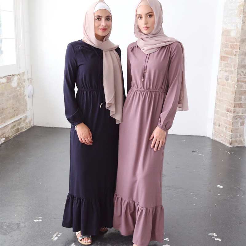 Islamic Dubai Casual New Design Women Salwar Kameez Wholesale Muslim Robe Abaya