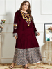  Burka Burqa 2022 Modest Arabic Plus Size Fashion Jilbab Thobe Kaftan Muslim Jalabiya Dubai Women Cotton Modern Islamic Clothing Printing Maxi Dress Abaya