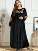  Arabic Printing Islamic Clothing Thobe Dubai Women Fashion Cotton Burka Plus Size Muslim Jilbab Jalabiya Modern 2022 Burqa Kaftan Modest Maxi Dress Abaya