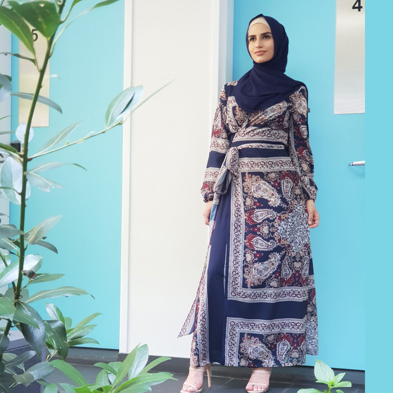 Muslim Women Arabic Casual Salwar Kameez Online Design Islamic Robe Abaya