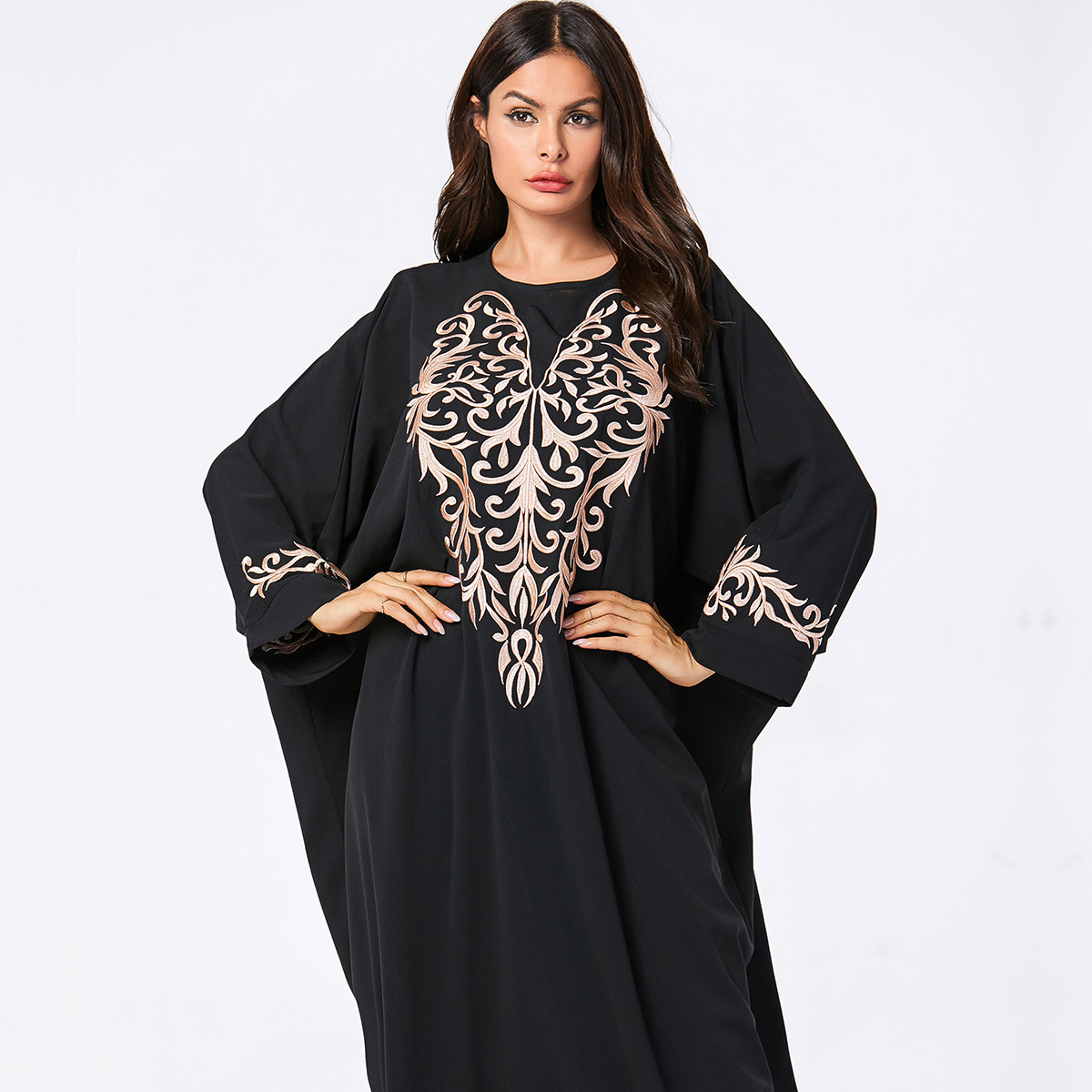  Turkish Muslim Dresses Islamic Clothing Borka Musulmane Hijabi Burka Vetements Kaftan Modest Dubai Kaftan Femme Turkish Burqa Women Maxi Dress Abaya