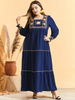  Vêtements Modest Embroidery Islamic Clothing Vetement Femme Borka Kebaya Maleisie Dubai Robe Femme Musulman Women Turkish Prayer Clothes Maxi Dress Abaya