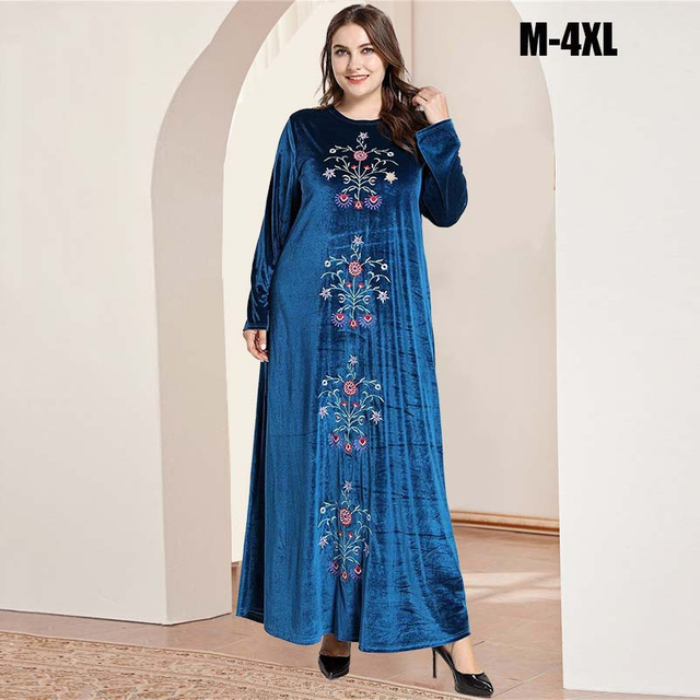  Islamic Clothing Prayer Clothes Vêtements Women Turkish Modest Dubai Kebaya Maleisie Robe Femme Musulman Vetement Femme Embroidery Borka Maxi Dress Abaya