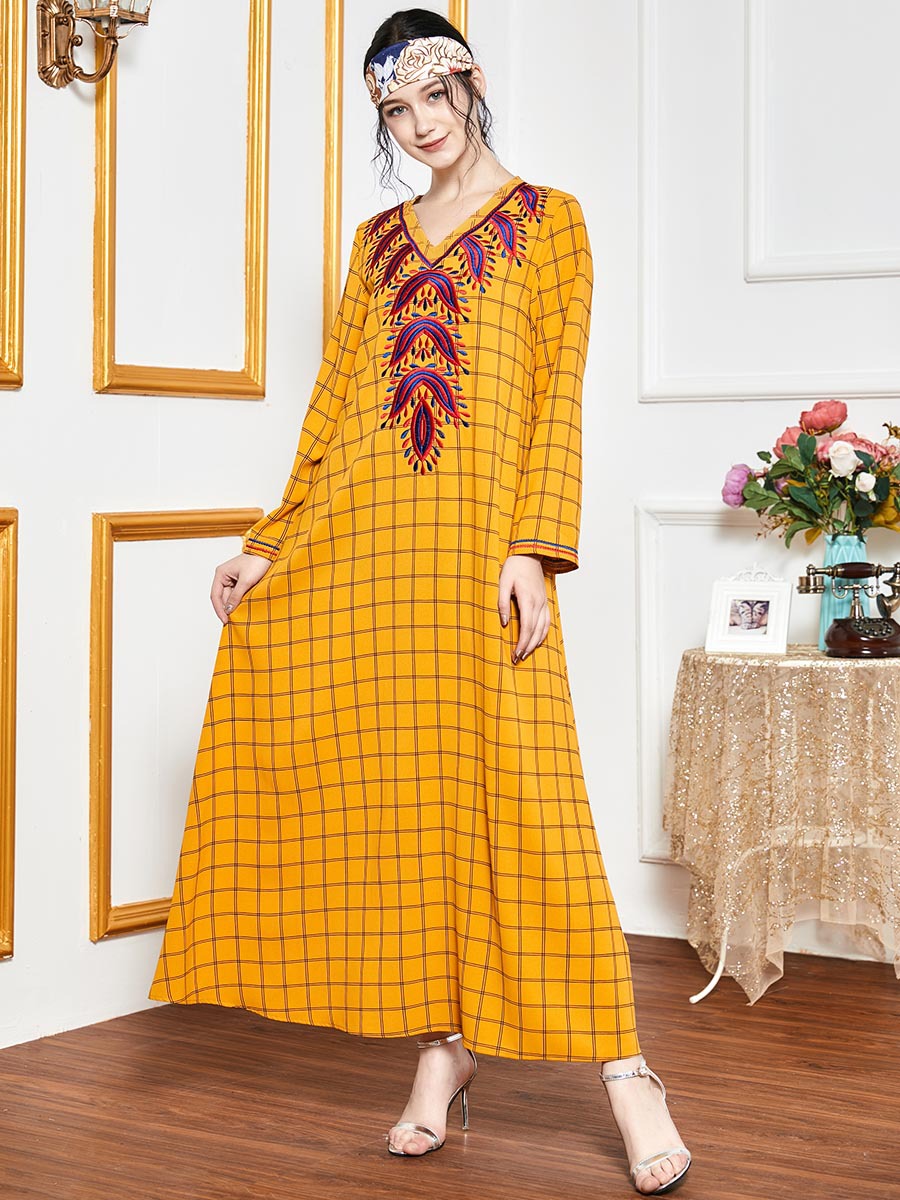  Islamic Clothing Turkish Dubai Borka Embroidery Kebaya Maleisie Women Vetement Femme Robe Femme Musulman Prayer Clothes Vêtements Modest Maxi Dress Abaya