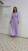2022 New Muslim Middle Eastern Pure Color Sequins Fake Two Pieces of Elegant Women's Clothing with Arabian Lace