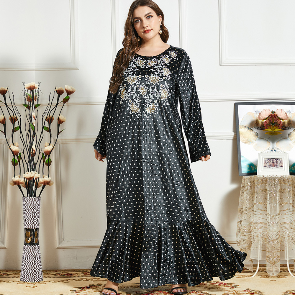  2022 Muslim Modest Arabic Turkish Kaftan Dubai Burka Hijabi Fashion Musulmane Women Modern Burqa Vetements Plus Size Islamic Clothing Femme Maxi Dress Abaya