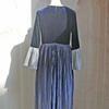 2022 Muslim New Gradient Color Velvet Lining European And American Dubai Elegant Spring Dress