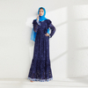 2022 Muslim Spring And Autumn New Foreign Trade Middle East Tassel Solid Color Muslim Elegant Loose Pakistani Women's Wear
