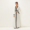 2022 Muslim Dubai Arabian Black Two-piece Milk Silk Chiffon Elegant Jacket