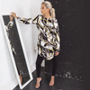 Dubai Malaysia 2022 Arabian Women Modern Islamic Modest New Design Arabic Casual Shirt