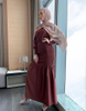 Wholesale Modest Fashion Middle East New Design Dubai Muslim Lady Sheath Dress Skirt