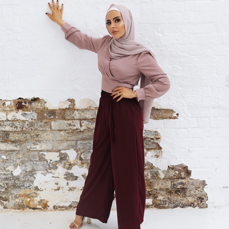 New Design Arabian Modern Arabic 2022 Modest Dubai Women Islamic Casual Shirt