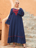 Cotton Women Fashion Turkish Musulmane Modest Dubai Fabric Burqa Borka Hijabi Burka Femme Vetements Kaftan Islamic Clothing Muslim Dresses Turkish Maxi Dress Abaya