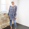 2022 Modest Malaysia Arabian Modern Women Islamic New Design Dubai Arabic Casual Shirt