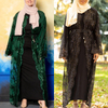  Open Abaya Islamic Clothing Robe Dubai Modest Kaftan Morocco Kimono Muslim Jalabiya 2022 Turkish Arab Burka Fashion Women Maxi Dress Open Abaya