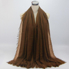 Autumn/winter New Style Cotton And Linen Wrinkled Headscarf Hair Fringe Ladies Long Scarf Scarf Spot Hair