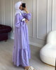  Dubai Turkish 2022 Arab Modest Kaftan Robe Morocco Caftan Muslim Bat Sleeve Kimono Islamic Clothing Burka Jalabiya Prayer Women Maxi Dress Abaya