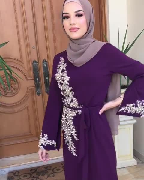  Islamic Clothing Bat Sleeve Dubai Kimono Robe Muslim Arab Kaftan Turkish Jalabiya Morocco Caftan 2022 Burka Modest Prayer Women Maxi Dress Abaya