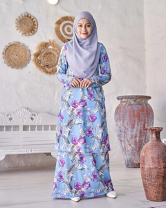 Sipo Eid Hot Selling Malaysia Style Baju Kurung Pahang Muslim Women's Plus Size Beautiful Printed Dress Modern Baju Kurung