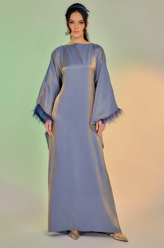 SIPO Wholesale Shimmer Cotton Kaftan Dress for Muslim Women Malaysia Style Dress Kaftan