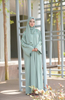 SIPO Hot Selling Abaya Luxe Dubai Malaysia Style Solid Color Exquisite Embroidery Muslim Women Dresses 