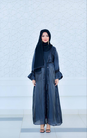 Fashion Muslim Dress Custom Abaya Wholesale SIPO Elegant Cardigan Pearls Black Abaya Modest Dresses for Women
