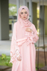 SIPO Hot Selling Luxe Solid Color Long Sleeve Plus Size Floral Embroidery Muslim Women's Abaya With Lace Craft
