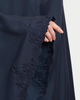SIPO Oem Custom embroidery 2 piece Ramadan Malaysia Singapore Prayer set Muslim Clothing Silk Satin Telekung