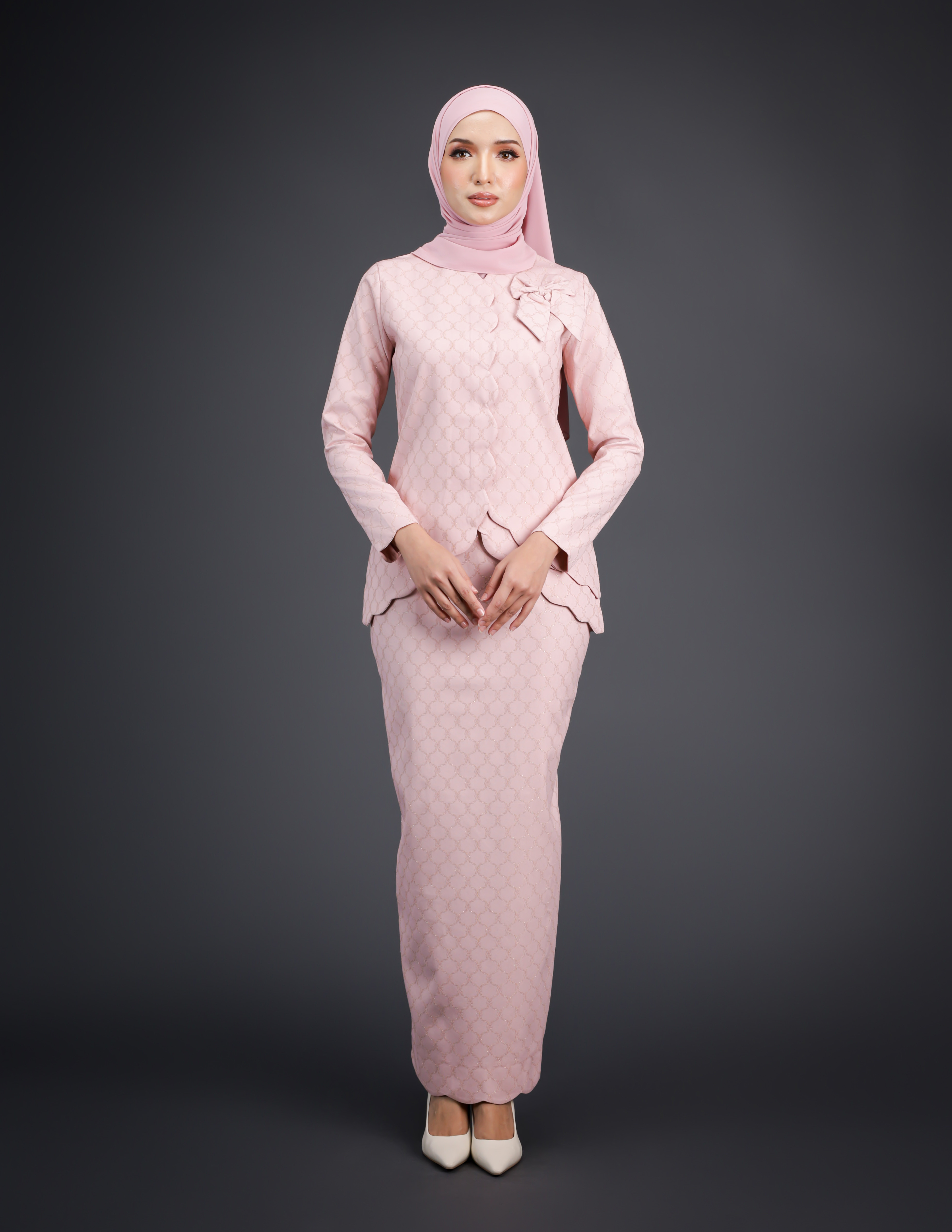 SIPO Hot Selling 2024 New Design Malaysian Baju Kurung Muslim Dress for Women Net Combined With Lining