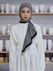 SIPO New Design Elegant Matte Satin Black Sugar Hijab Scarf