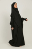 SIPO New Arrival Muslim Women Long Dress 2 Piece Prayer Abaya Set Khimar Skirt Islamic Clothing Prayer Dress