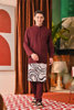 SIPO Exquisite Men's Baju Melayu Nehru Collar Seashell-Metal Buttons and Timeless Style