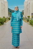 SIPO 2024 New Design Custom Printed Pattern Baju Kurung Malaysia Embroidered with Sequins Dress for Wanita Muslimah