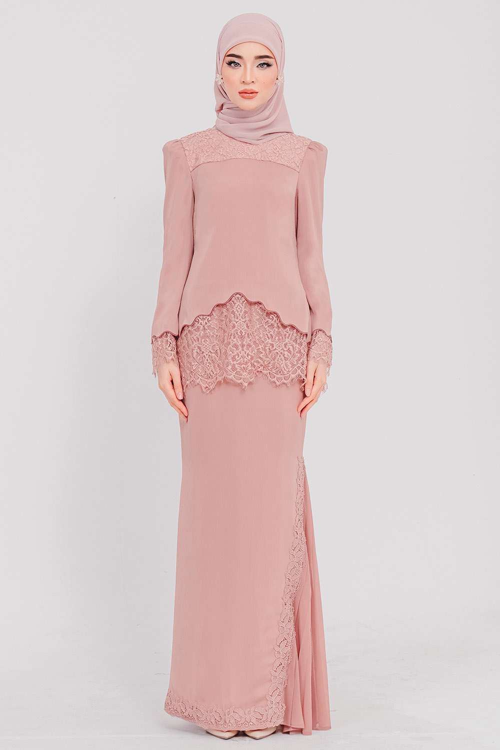SIPO Wholesale Embroidery High Quality Elegant Malaysia Modern Baju Kurung Premium Texture Twill Islamic Women Dress